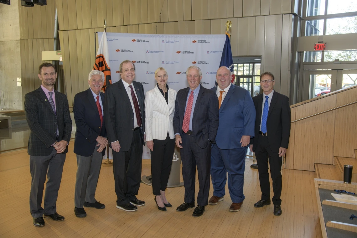 Group photo of University of Arizona and Oklahoma State University staff/faculty.